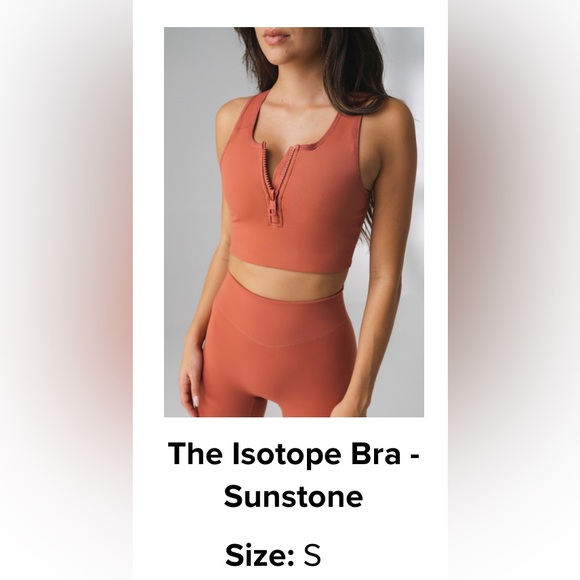 Vitality Isotope sports Bra, Color Sunstone, size Small - Picture 4 of 4